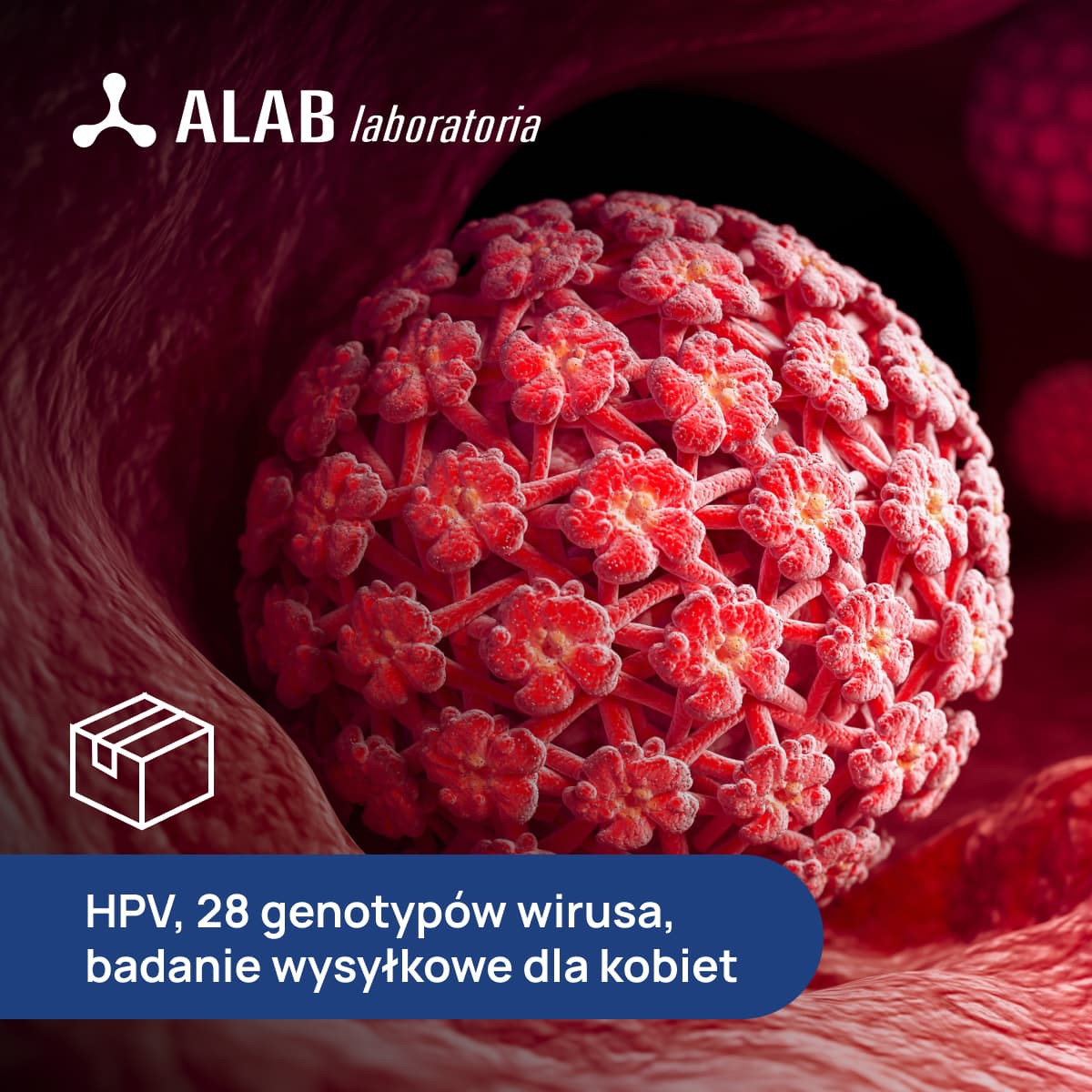 Wykrywanie DNA oraz oznaczanie genotypu wirusa HPV - 28 genotypów - badanie wysyłkowe dla kobiet